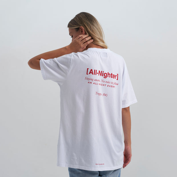 All-nighter | White Tee