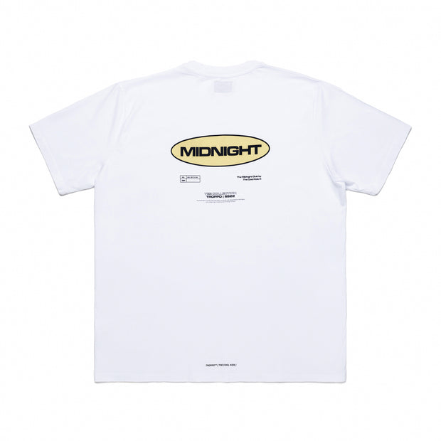 Midnight | White Tee