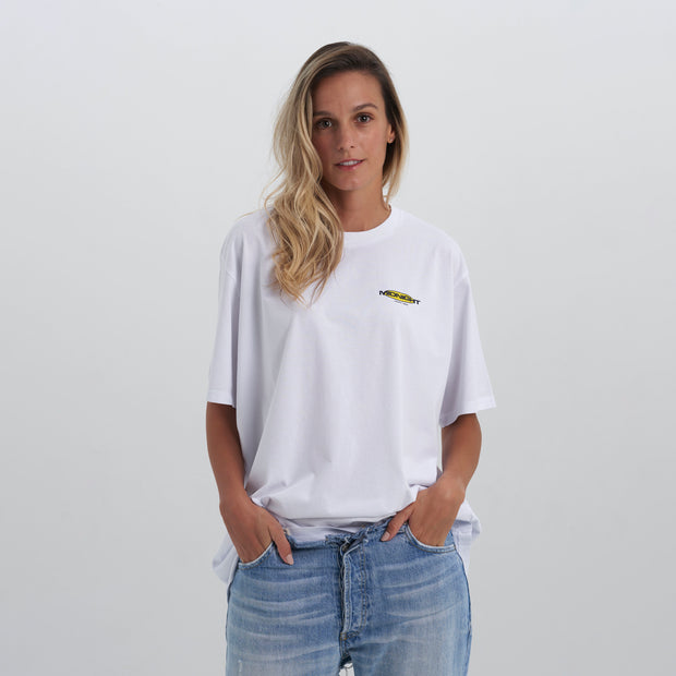 Midnight | White Tee