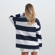 Stripes | Navy  Polo