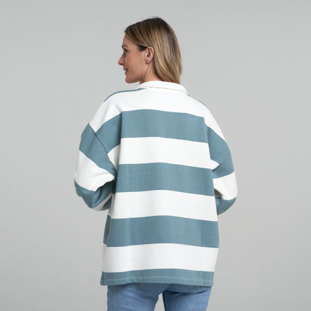 Stripes | Green Polo