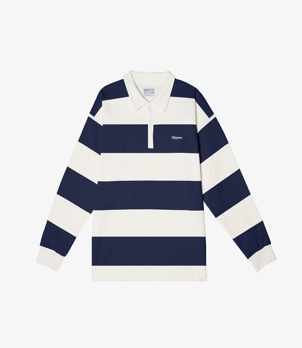 Stripes | Navy  Polo
